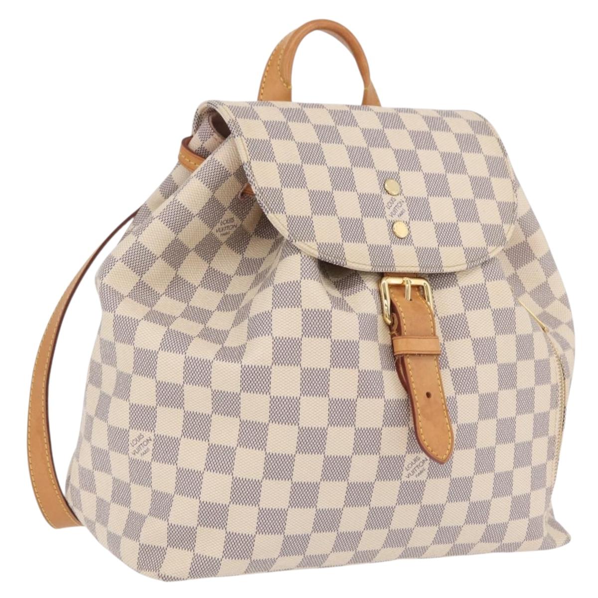 LOUIS VUITTON Damier Azur Speron Backpack N41578 LV Auth ep16361A