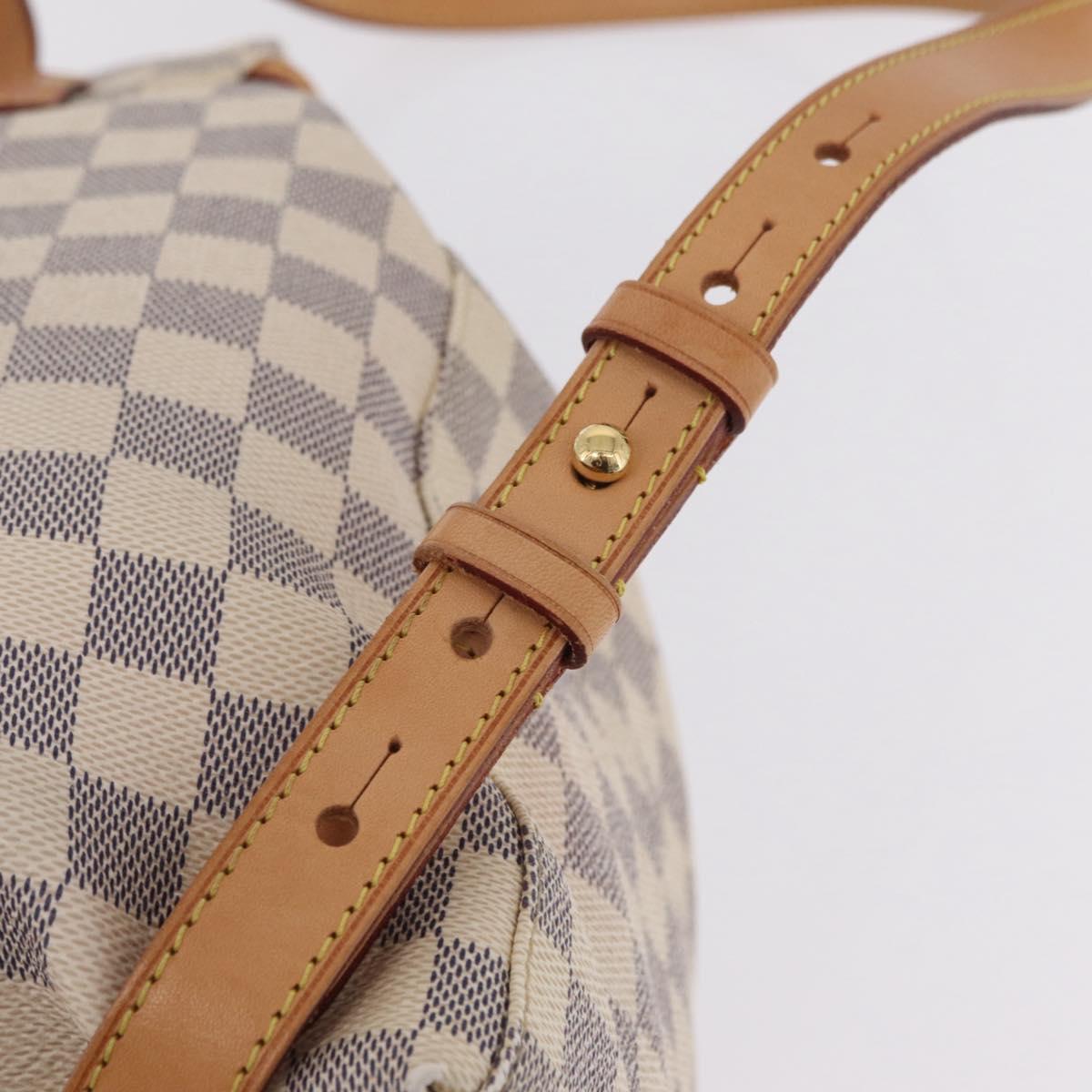 LOUIS VUITTON Damier Azur Speron Backpack N41578 LV Auth ep16361A