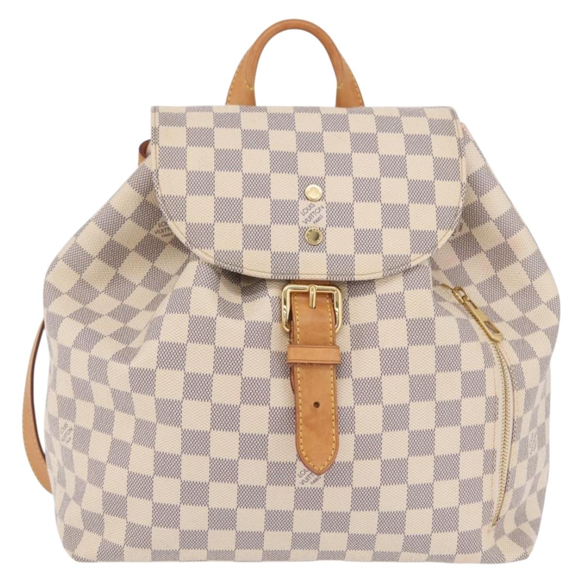 LOUIS VUITTON Damier Azur Speron Backpack N41578 LV Auth ep16361A
