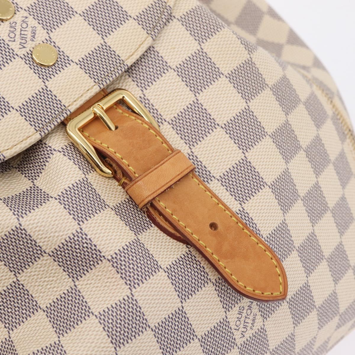 LOUIS VUITTON Damier Azur Speron Backpack N41578 LV Auth ep16361A