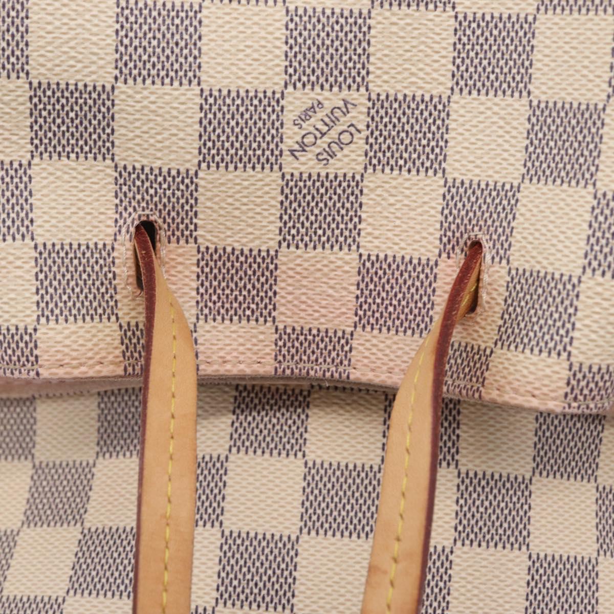 LOUIS VUITTON Damier Azur Speron Backpack N41578 LV Auth ep16361A