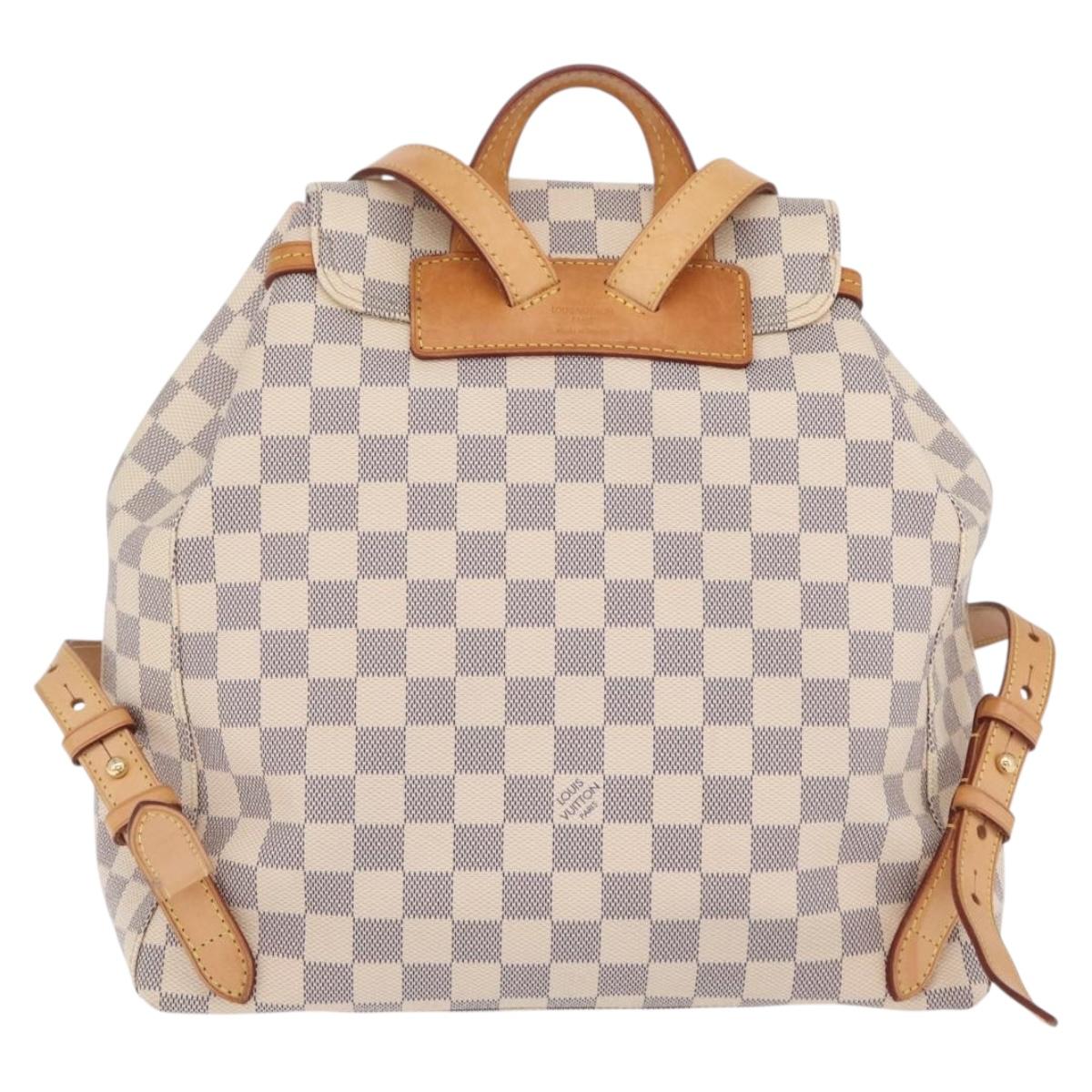 LOUIS VUITTON Damier Azur Speron Backpack N41578 LV Auth ep16361A