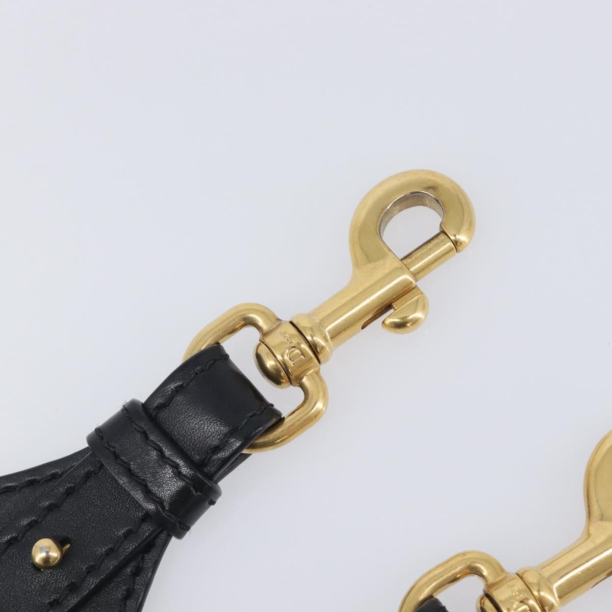 Christian Dior Trotter Canvas Shoulder Strap 36.6"" Navy Gold Auth ep16367
