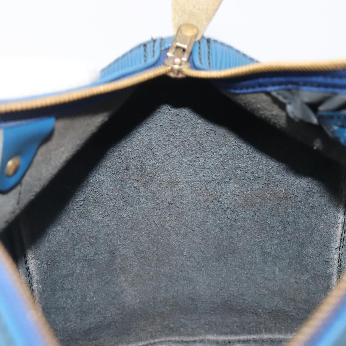 LOUIS VUITTON Epi Speedy 30 Hand Bag Toledo Blue M43005 LV Auth ep16377