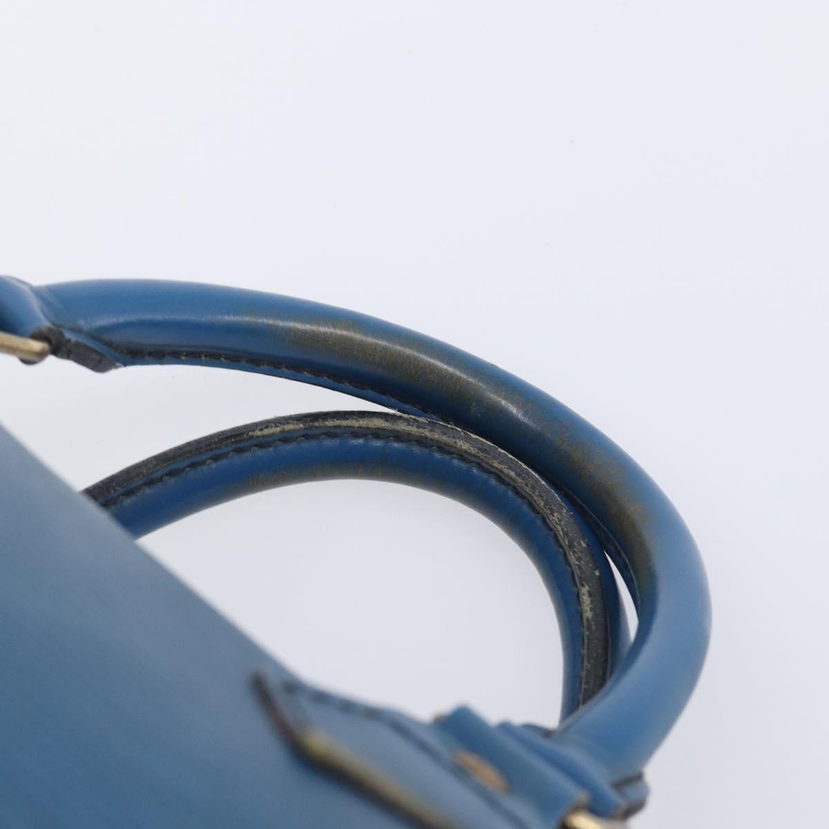 LOUIS VUITTON Epi Speedy 30 Hand Bag Toledo Blue M43005 LV Auth ep16377