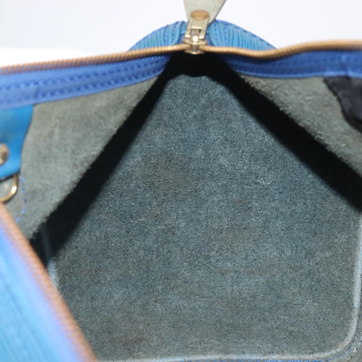 LOUIS VUITTON Epi Speedy 35 Hand Bag Toledo Blue M42995 LV Auth ep16379A