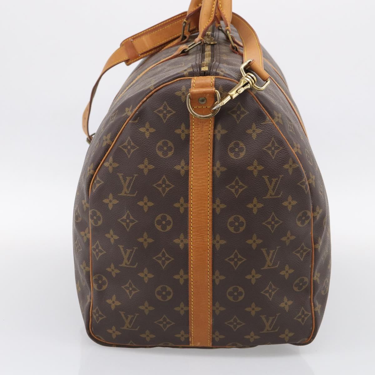 LOUIS VUITTON Monogram Keepall Bandouliere 60 Boston Bag M41412 LV Auth ep16395A