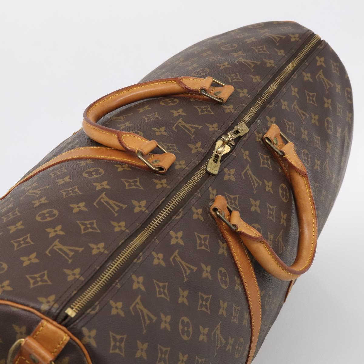 LOUIS VUITTON Monogram Keepall Bandouliere 60 Boston Bag M41412 LV Auth ep16395A