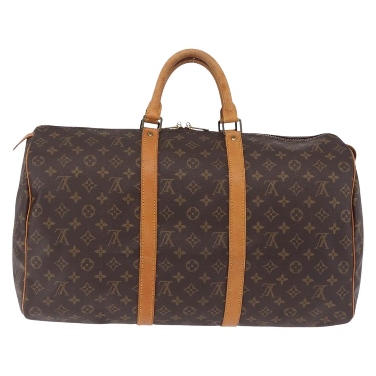 LOUIS VUITTON Monogram Keepall 50 Boston Bag M41426 LV Auth ep16396A