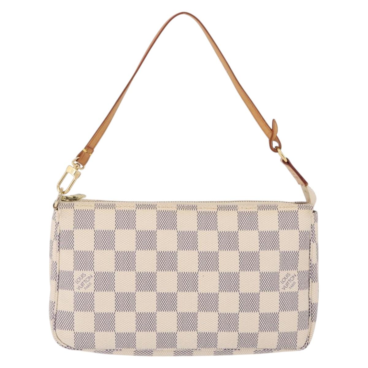 LOUIS VUITTON Damier Azur Pochette Accessoires Pouch N41207 LV Auth ep16405V