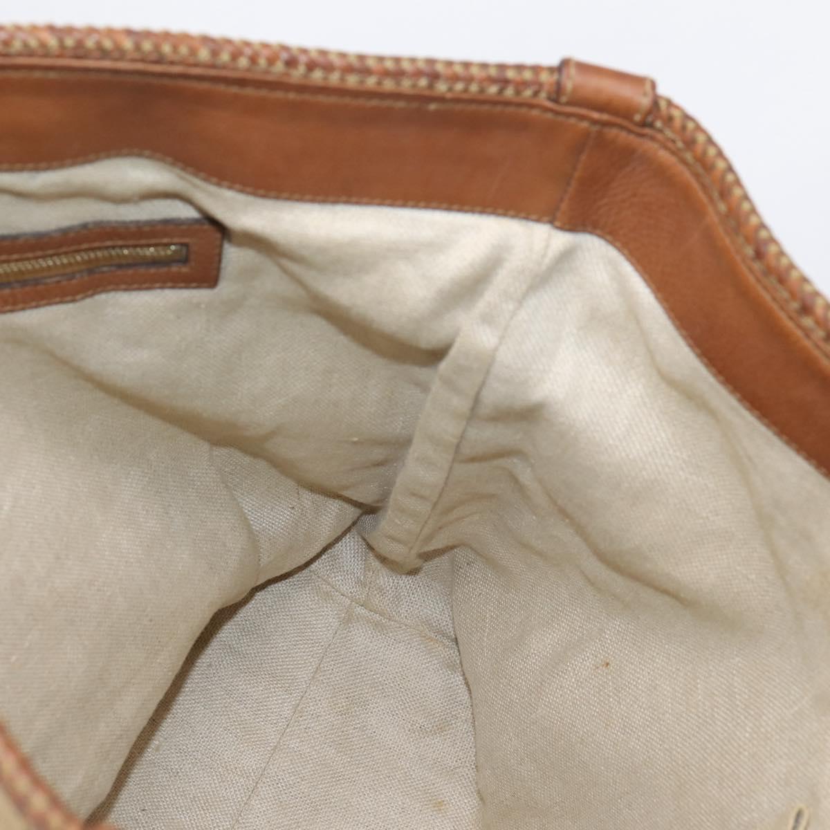 GUCCI GG Canvas Tote Bag Beige Gold 257031 Auth ep16406