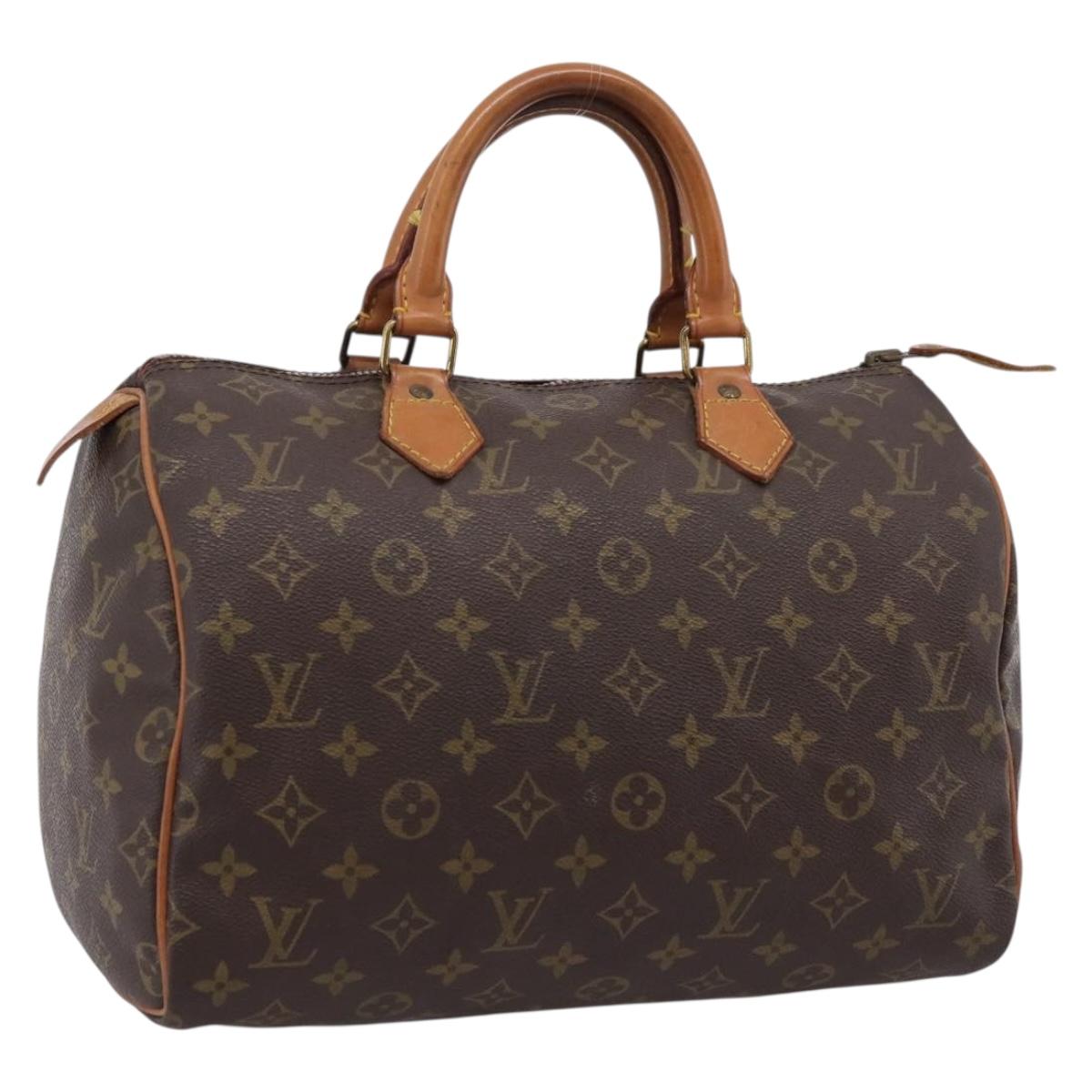 LOUIS VUITTON Monogram Speedy 30 Hand Bag M41526 LV Auth ep16409