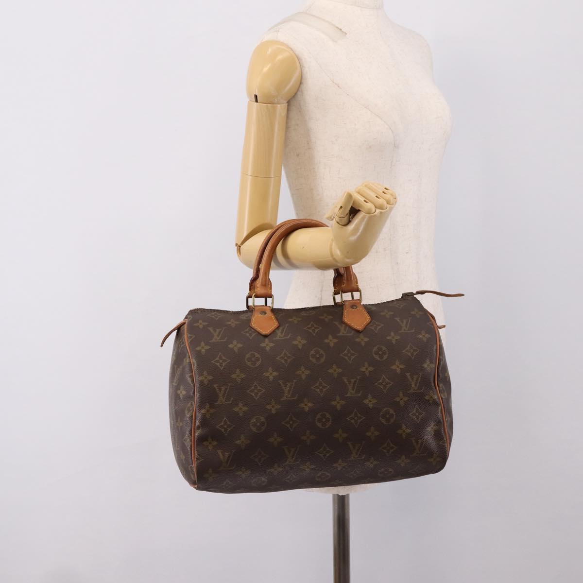 LOUIS VUITTON Monogram Speedy 30 Hand Bag M41526 LV Auth ep16409
