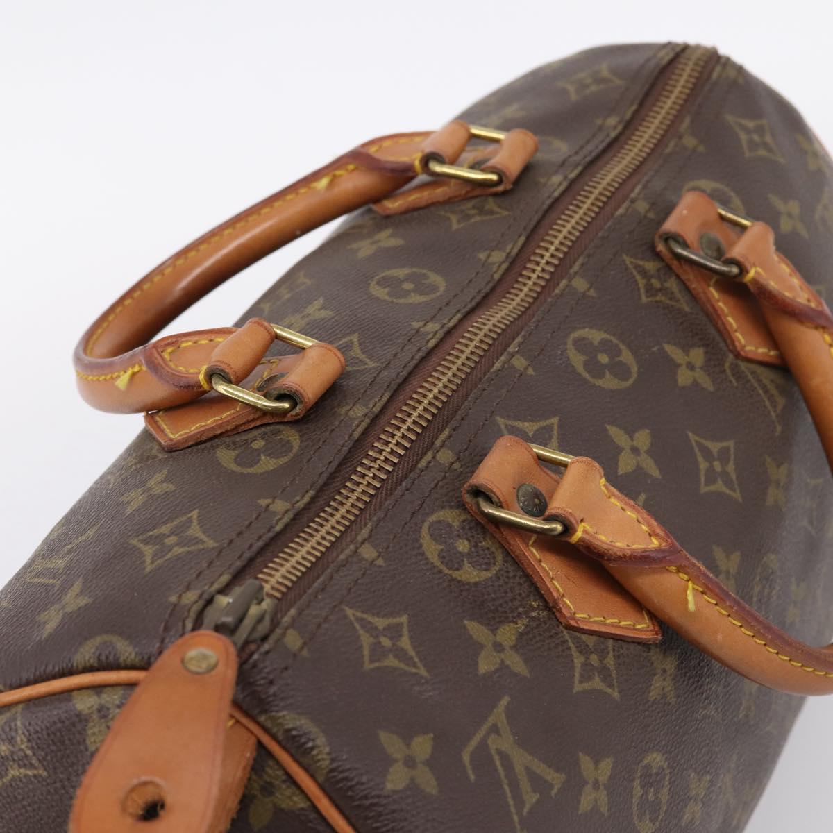 LOUIS VUITTON Monogram Speedy 30 Hand Bag M41526 LV Auth ep16409