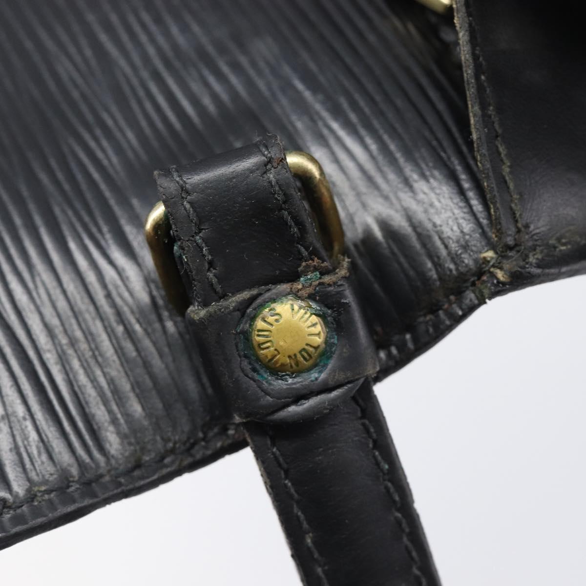 LOUIS VUITTON Epi Serie Dragonne Clutch Bag Black Noir M52612 LV Auth ep16412