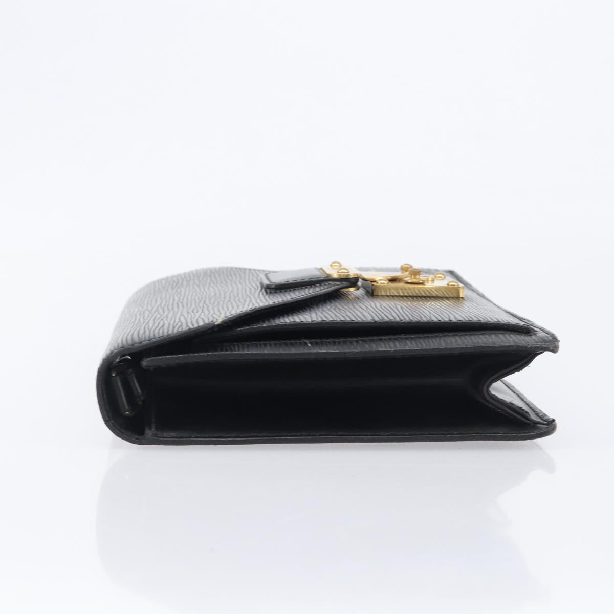 LOUIS VUITTON Epi Serie Dragonne Clutch Bag Black Noir M52612 LV Auth ep16412