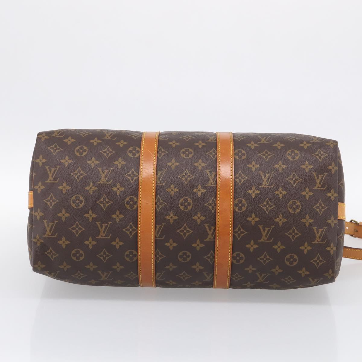 LOUIS VUITTON Monogram Keepall Bandouliere 45 Boston Bag M41418 LV Auth ep16414A