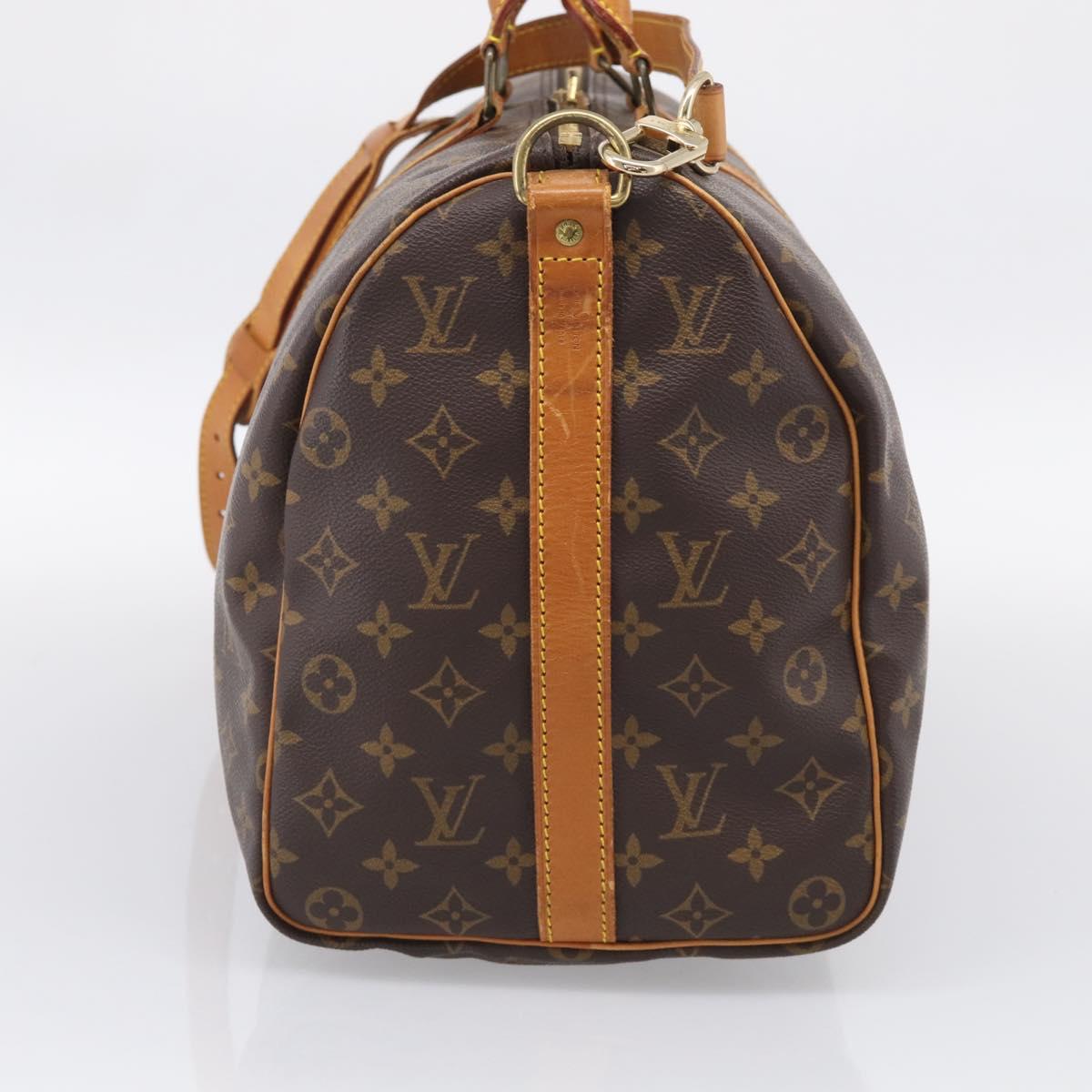 LOUIS VUITTON Monogram Keepall Bandouliere 45 Boston Bag M41418 LV Auth ep16414A