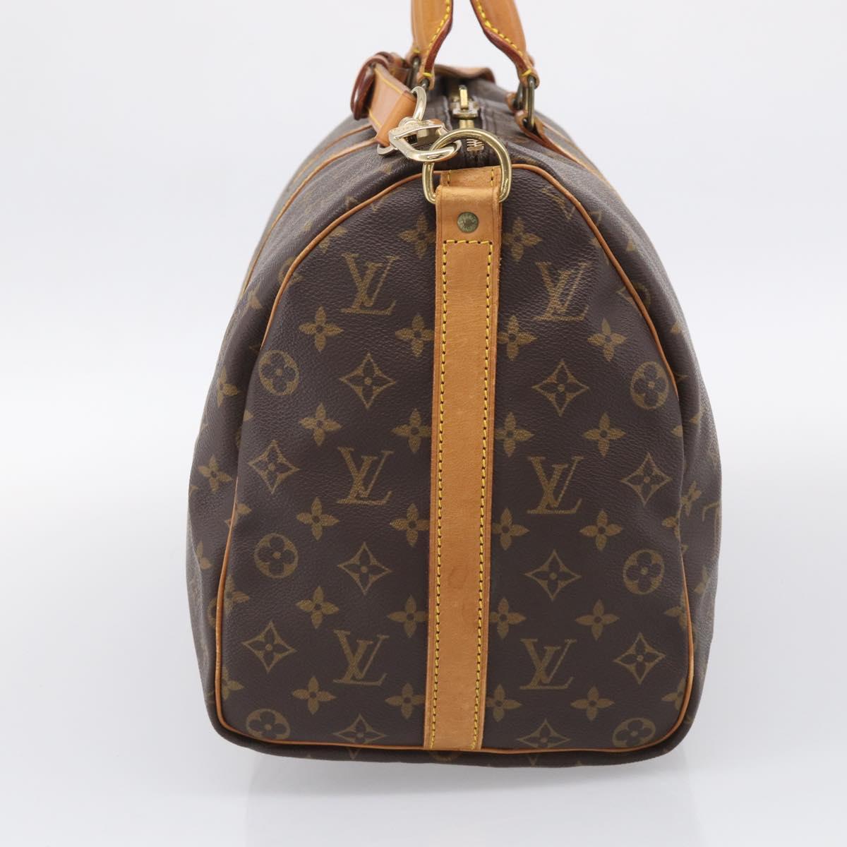 LOUIS VUITTON Monogram Keepall Bandouliere 45 Boston Bag M41418 LV Auth ep16414A