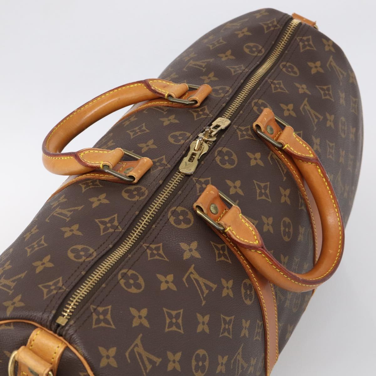 LOUIS VUITTON Monogram Keepall Bandouliere 45 Boston Bag M41418 LV Auth ep16414A