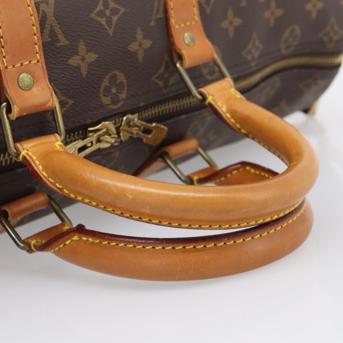 LOUIS VUITTON Monogram Keepall Bandouliere 45 Boston Bag M41418 LV Auth ep16414A