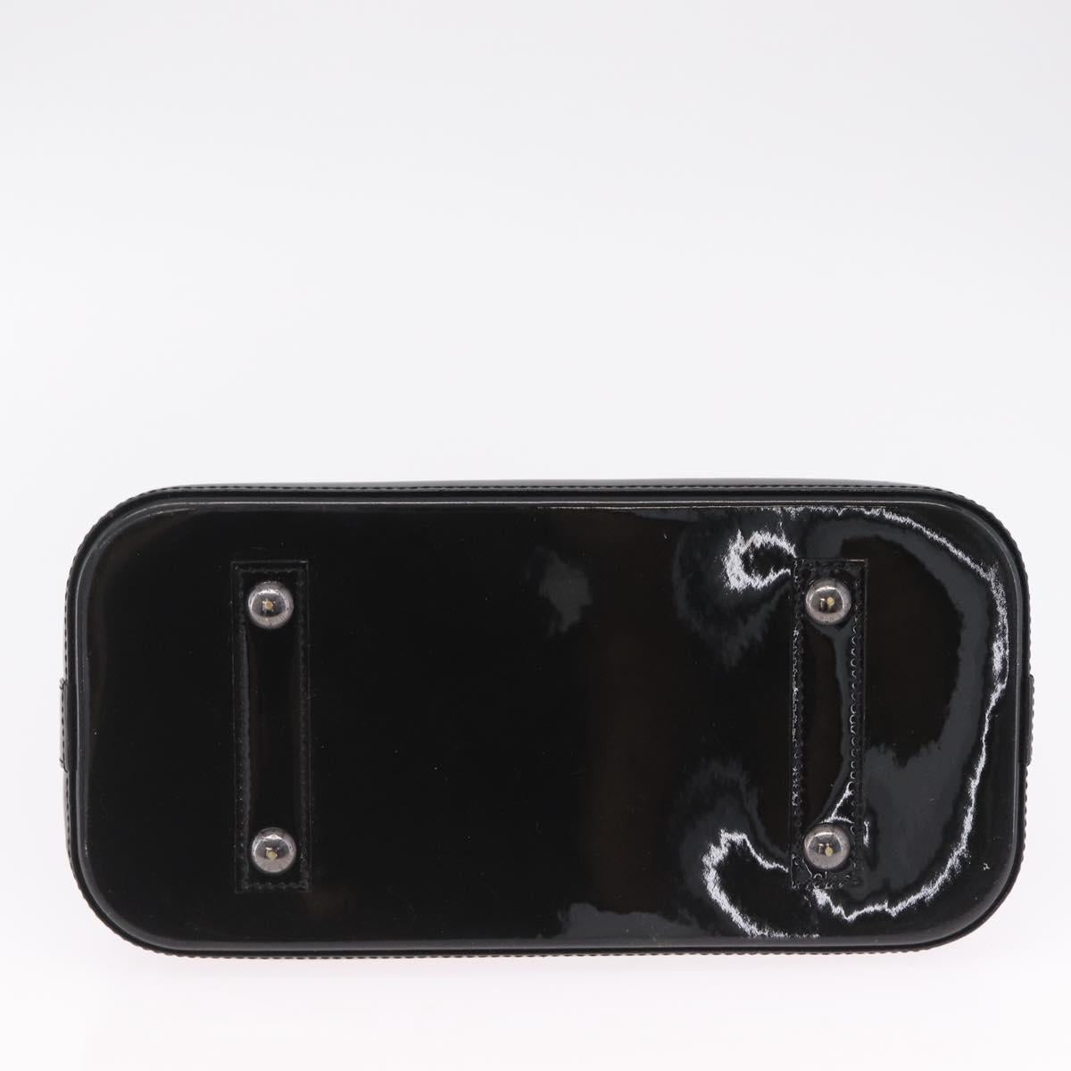 LOUIS VUITTON Monogram Vernis Alma PM Bag Noir Manetic M90061 LV Auth ep16419V