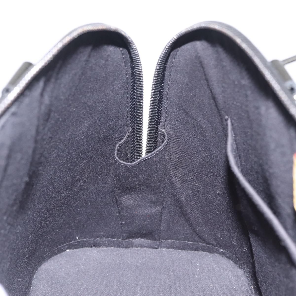 LOUIS VUITTON Monogram Vernis Alma PM Bag Noir Manetic M90061 LV Auth ep16419V