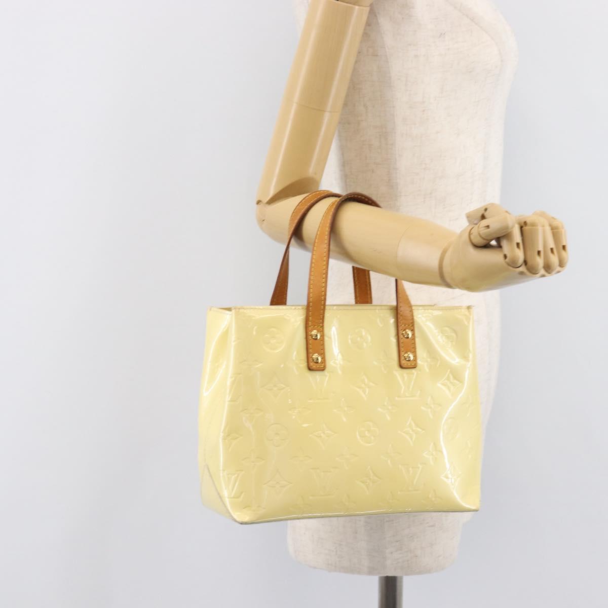LOUIS VUITTON Monogram Vernis Reade PM Hand Bag Gris M91145 LV Auth ep16421