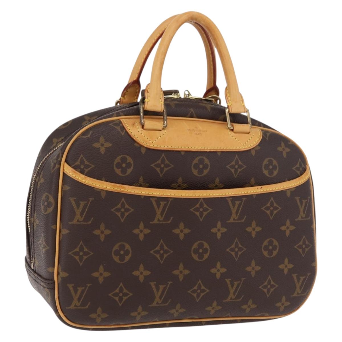 LOUIS VUITTON Monogram Trouville Hand Bag M42228 LV Auth ep16424A
