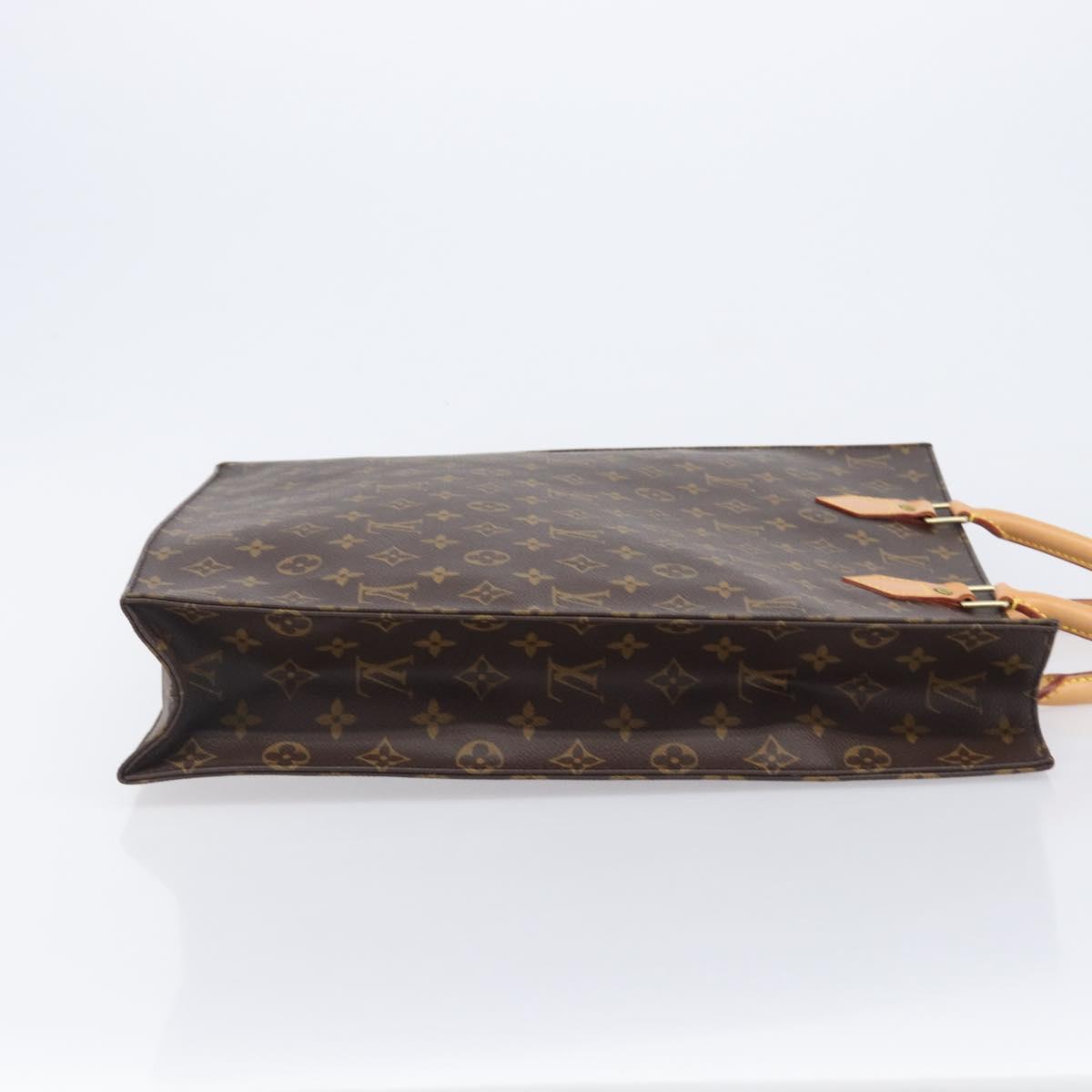 LOUIS VUITTON Monogram Sac Plat Hand Bag M51140 LV Auth ep16431V
