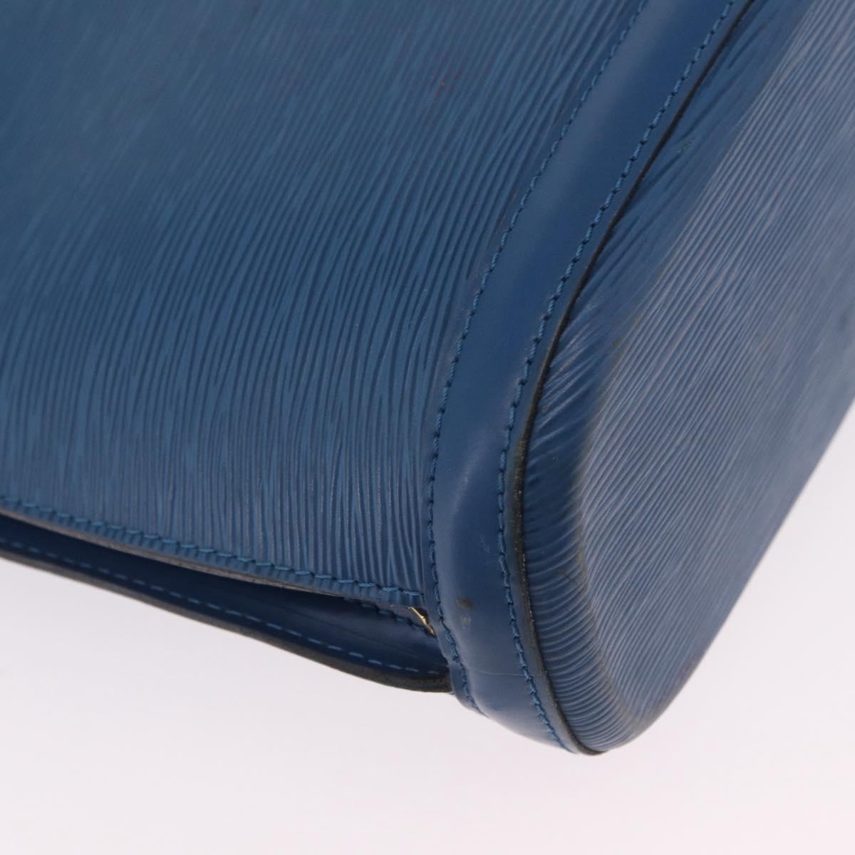 LOUIS VUITTON Epi Lussac Shoulder Bag Blue M52285 LV Auth ep16433