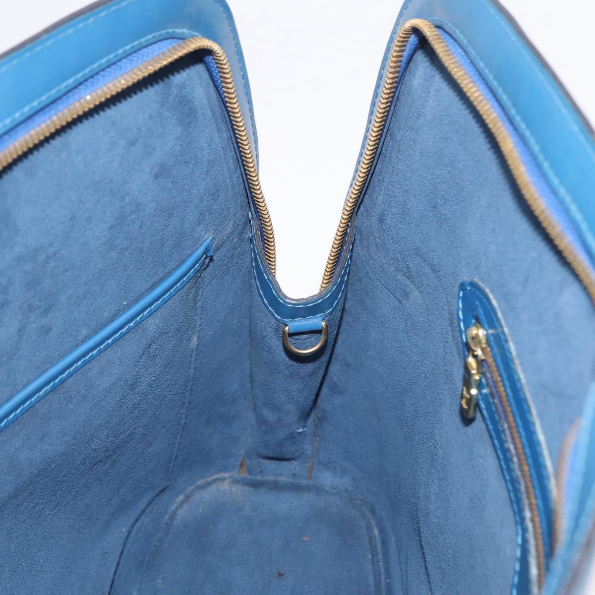 LOUIS VUITTON Epi Lussac Shoulder Bag Blue M52285 LV Auth ep16433