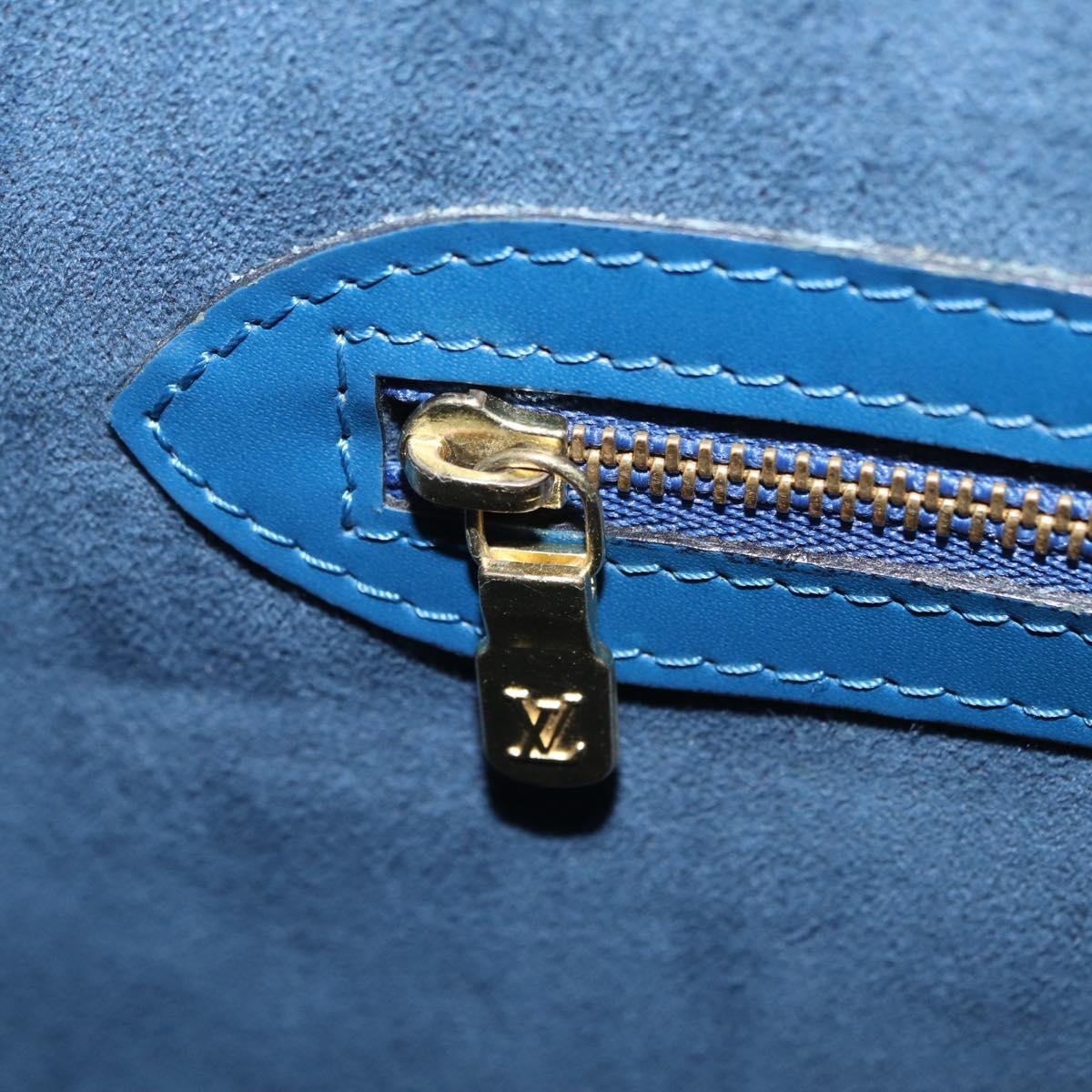 LOUIS VUITTON Epi Lussac Shoulder Bag Blue M52285 LV Auth ep16433