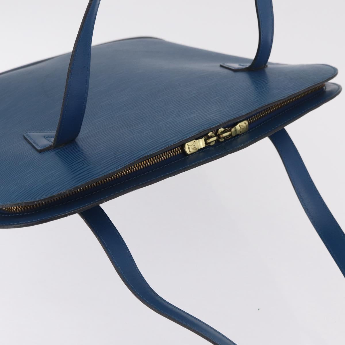LOUIS VUITTON Epi Lussac Shoulder Bag Blue M52285 LV Auth ep16433