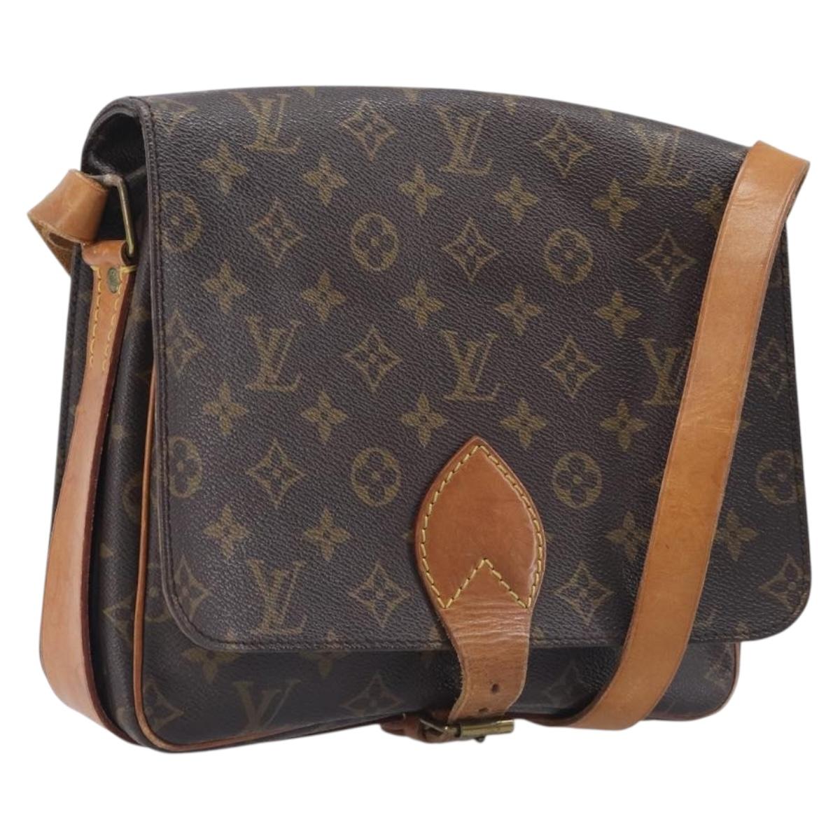 LOUIS VUITTON Monogram Cartouchiere GM Shoulder Bag M51252 LV Auth ep16437