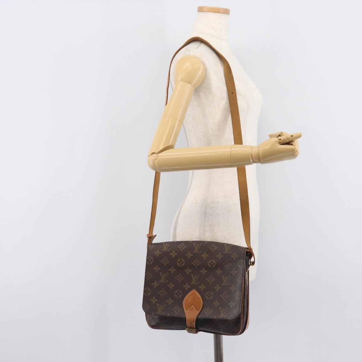 LOUIS VUITTON Monogram Cartouchiere GM Shoulder Bag M51252 LV Auth ep16437