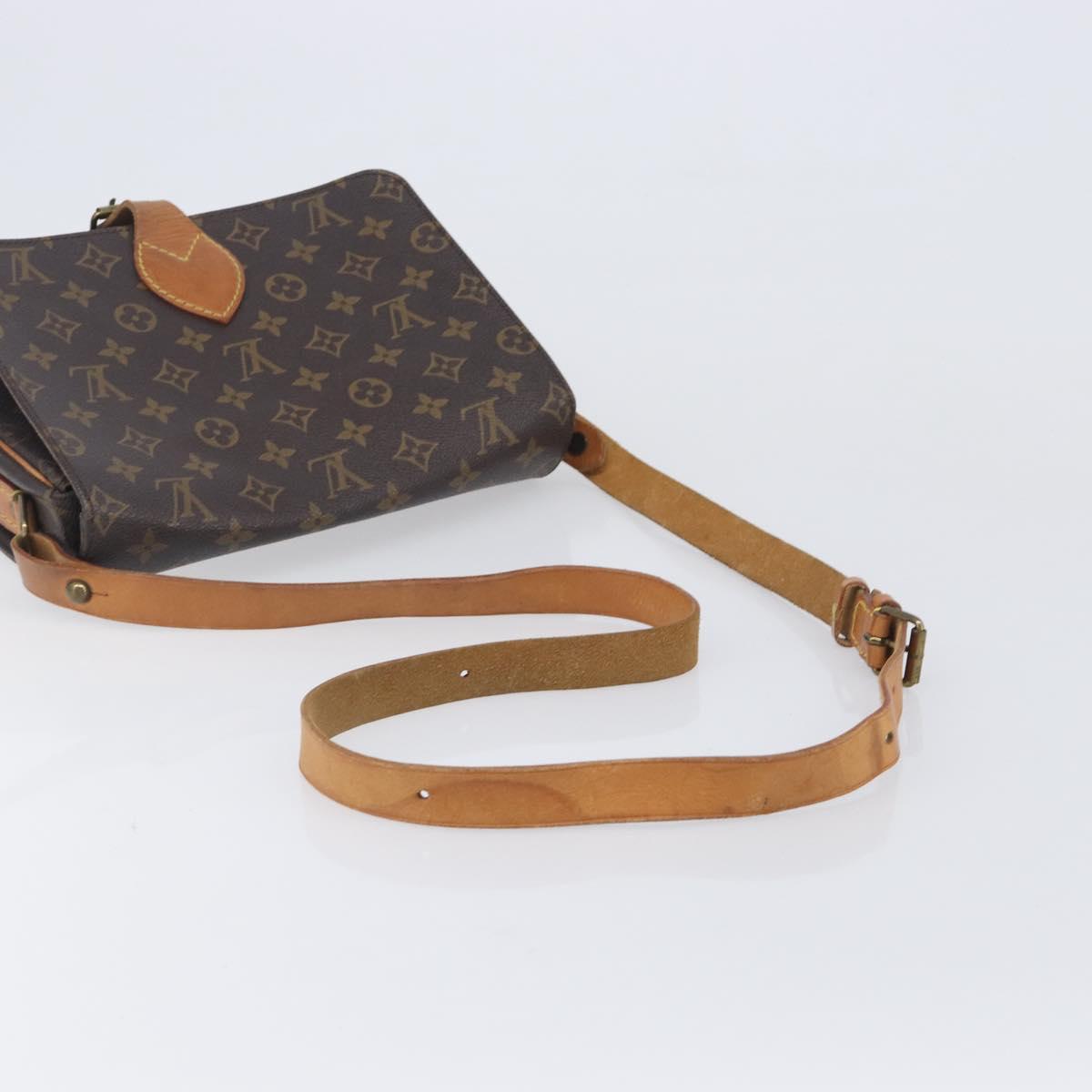 LOUIS VUITTON Monogram Cartouchiere GM Shoulder Bag M51252 LV Auth ep16437
