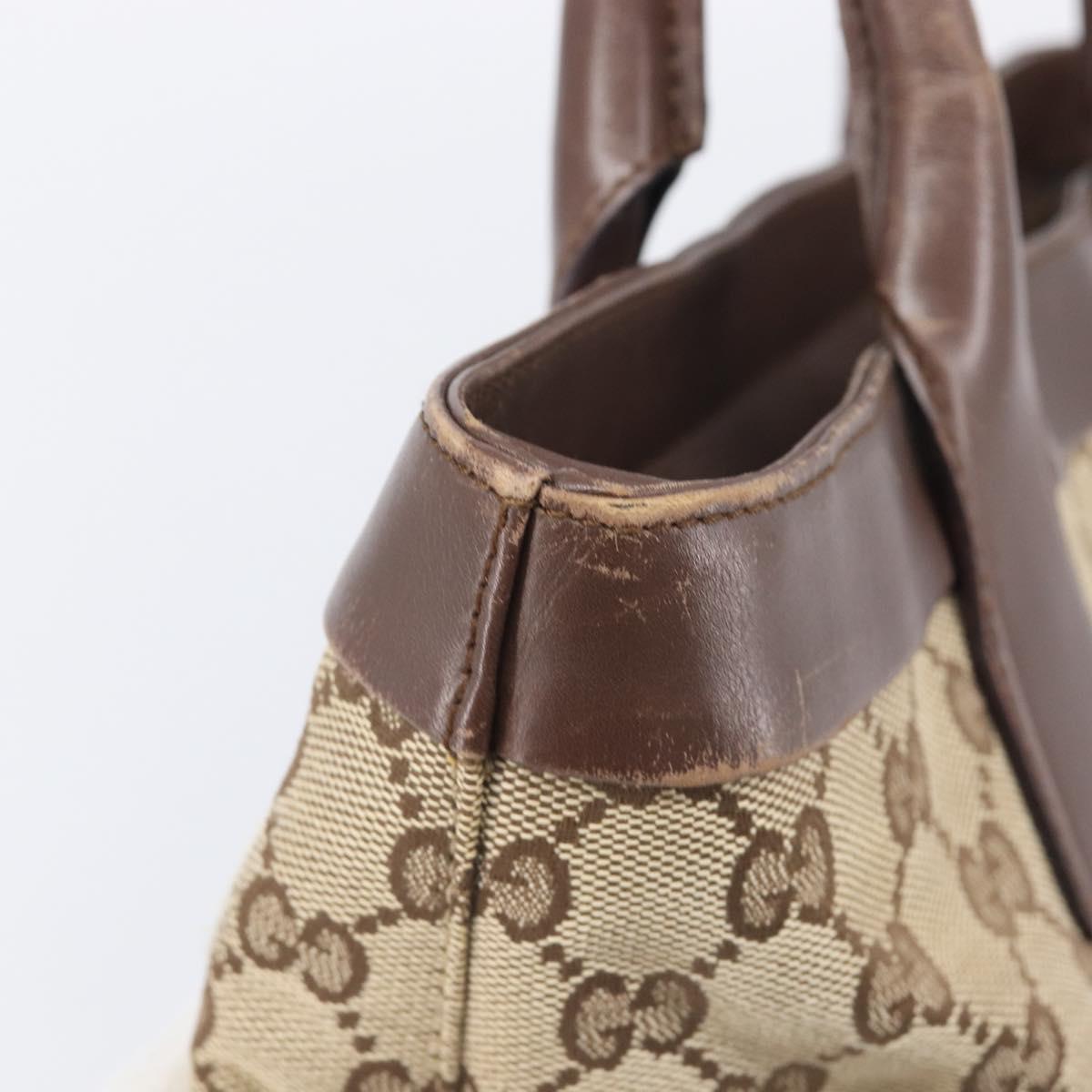 GUCCI GG Canvas Tote Bag Beige Gold 002 1119 Auth ep16438