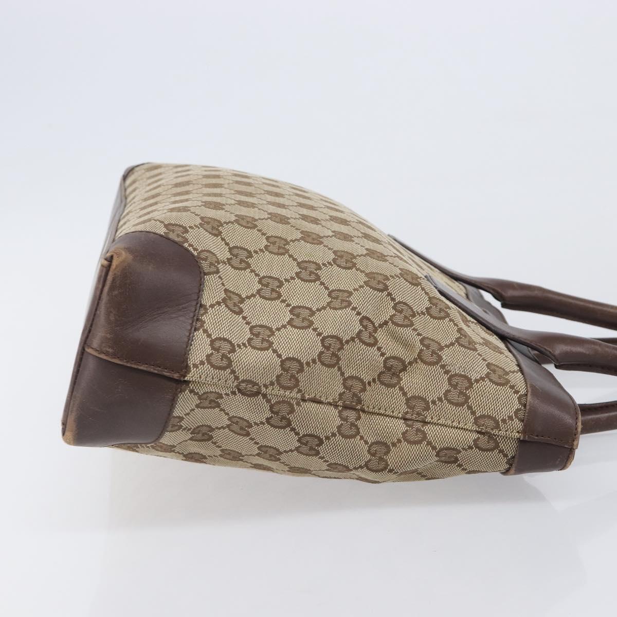 GUCCI GG Canvas Tote Bag Beige Gold 002 1119 Auth ep16438