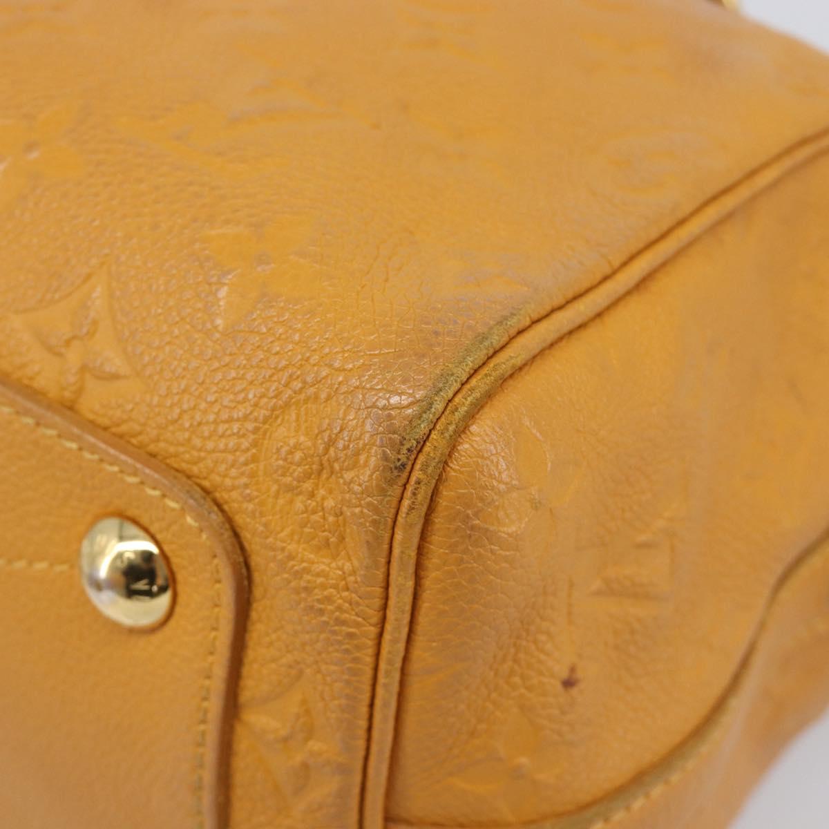 LOUIS VUITTON Empreinte Speedy Bandouliere 25 Bag saffron M40904 LV Auth ep16439