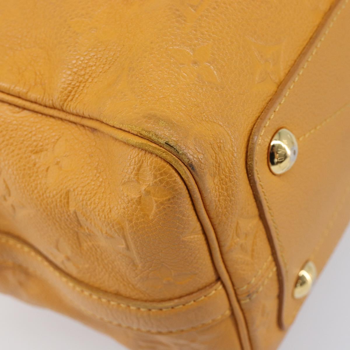 LOUIS VUITTON Empreinte Speedy Bandouliere 25 Bag saffron M40904 LV Auth ep16439