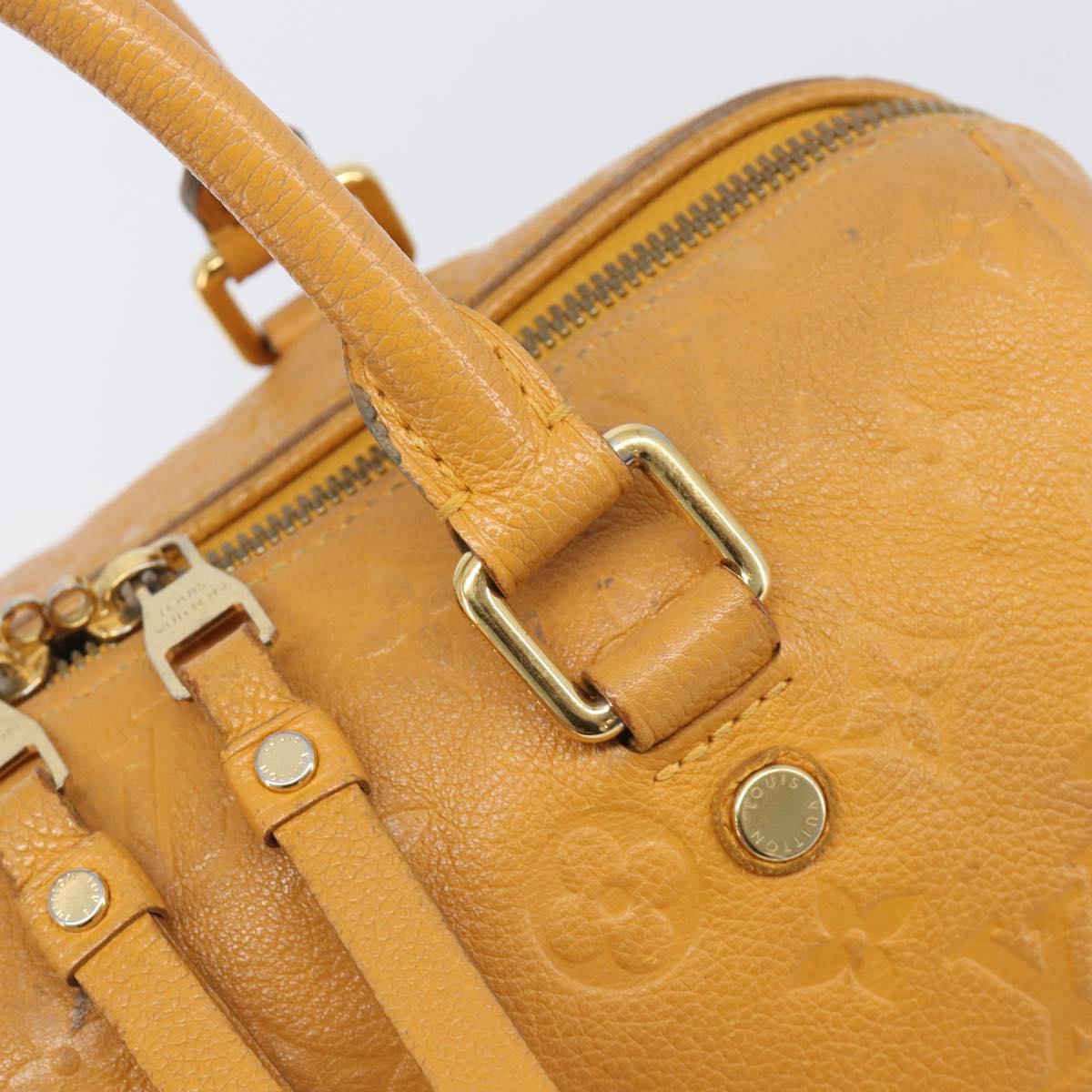 LOUIS VUITTON Empreinte Speedy Bandouliere 25 Bag saffron M40904 LV Auth ep16439