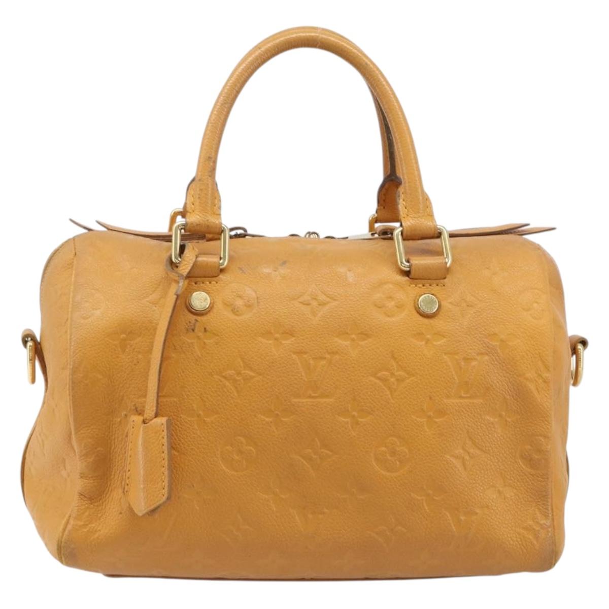 LOUIS VUITTON Empreinte Speedy Bandouliere 25 Bag saffron M40904 LV Auth ep16439