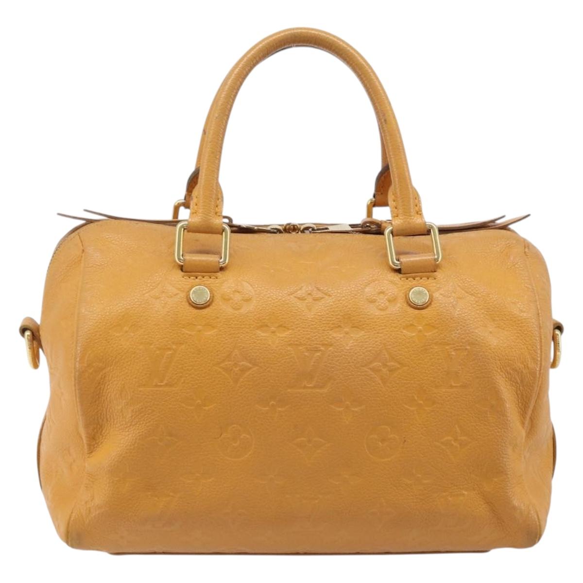 LOUIS VUITTON Empreinte Speedy Bandouliere 25 Bag saffron M40904 LV Auth ep16439