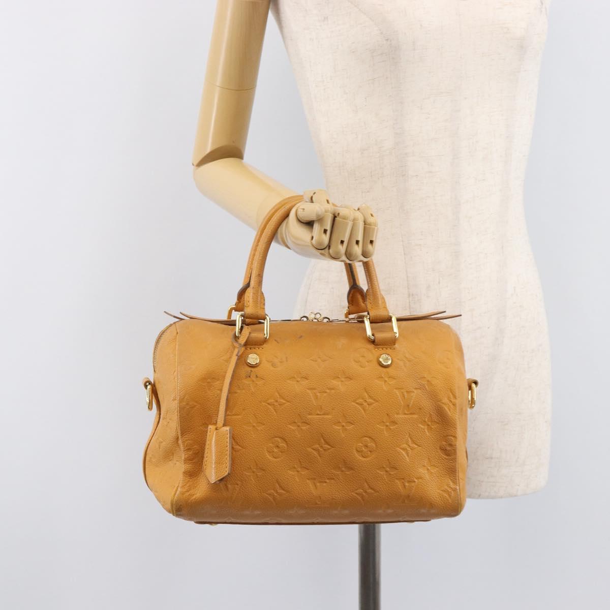 LOUIS VUITTON Empreinte Speedy Bandouliere 25 Bag saffron M40904 LV Auth ep16439
