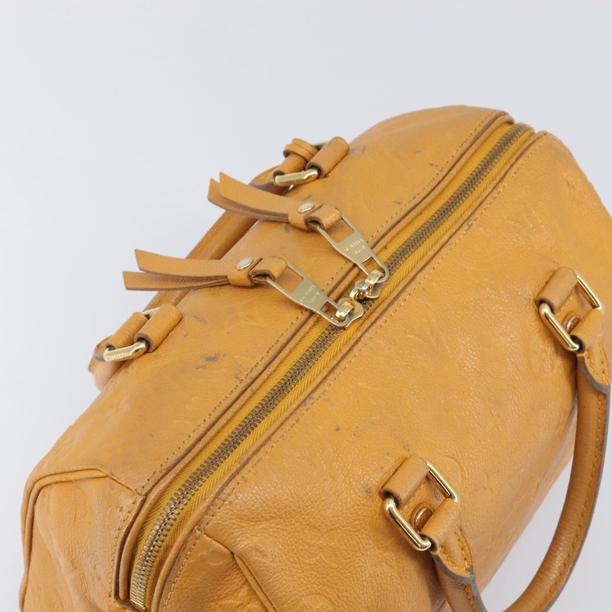 LOUIS VUITTON Empreinte Speedy Bandouliere 25 Bag saffron M40904 LV Auth ep16439