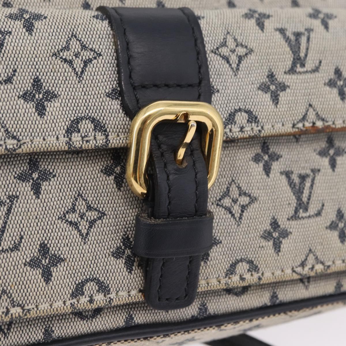 LOUIS VUITTON Monogram Mini Juliet MM Shoulder Bag Blue M92004 LV Auth ep16440A