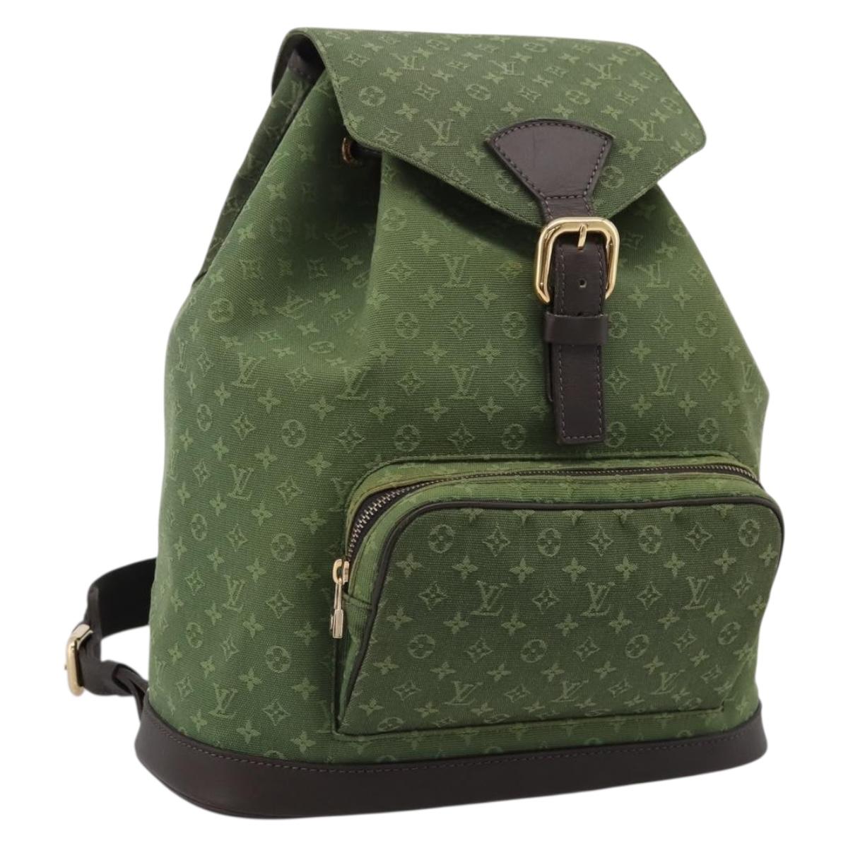 LOUIS VUITTON Monogram Mini Montsouris GM TST Khaki M92456 Auth ep16441V