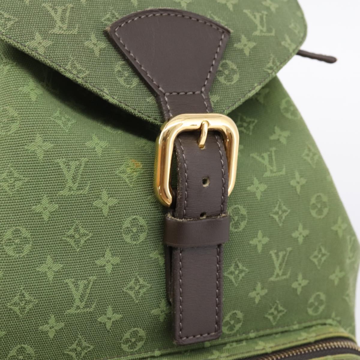 LOUIS VUITTON Monogram Mini Montsouris GM TST Khaki M92456 Auth ep16441V