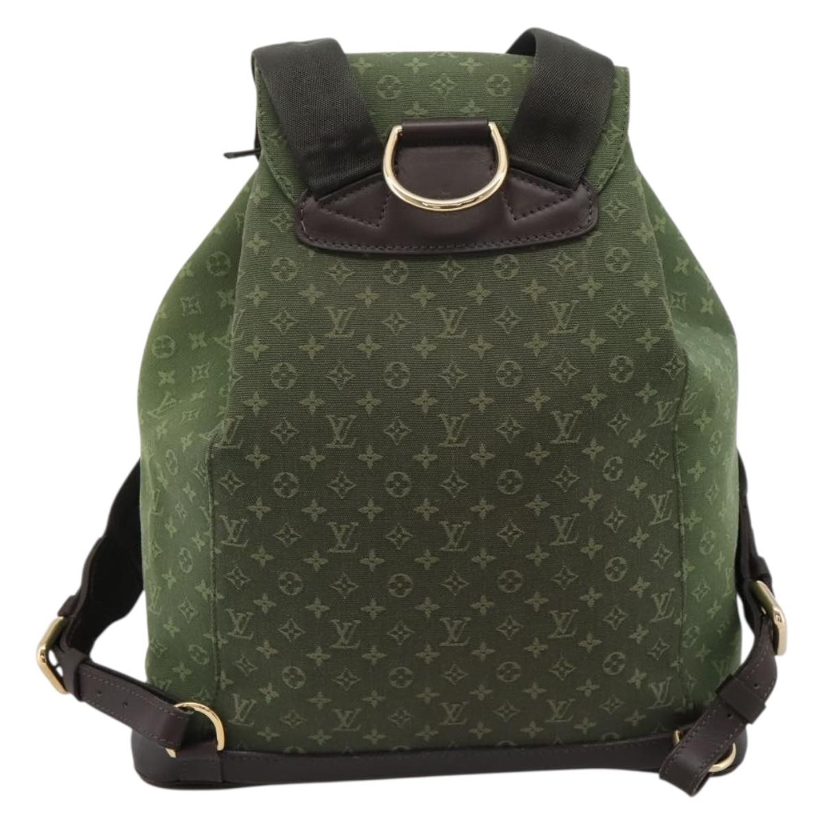 LOUIS VUITTON Monogram Mini Montsouris GM TST Khaki M92456 Auth ep16441V
